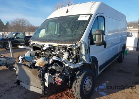 2025 Ram Promaster 3500 Tradesman High Roof 159 Wb W/Pass Seat from USA, damaged, VIN 3C6MRVHG4SE504879